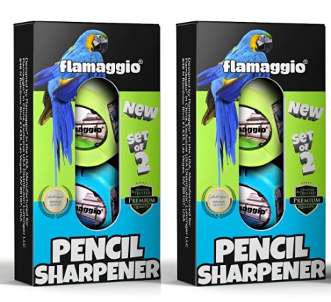 Pencil Sharpener Set of 4 Mechanical Sharpeners for Colored Pencils and Regular Pencils for Kids and Adults