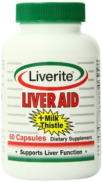 Liverite Liver Aid With Milk Thistle 60 Capsules, Liver Support, Liver Cleanse, Liver Function, Energy