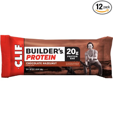 CLIF BUILDER'S - Protein Bar - Chocolate Hazelnut - (2.4 Ounce Bar, 12 Count)