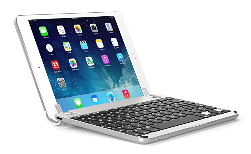 Brydge 7.9 Bluetooth Backlit Aluminum Keyboard for iPad mini 4 - Silver