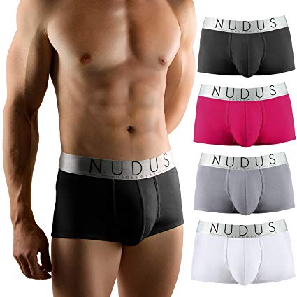 NUDUS Men's Underwear – 4-Pack Boxer Briefs – Luxury Cotton