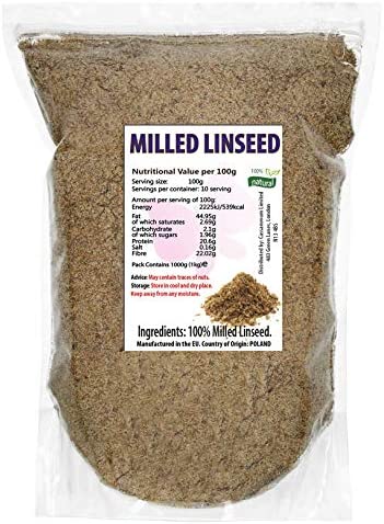 Milled Linseed 1 Kg - Flaxseed - High in Fibre, Rich in Omega 3