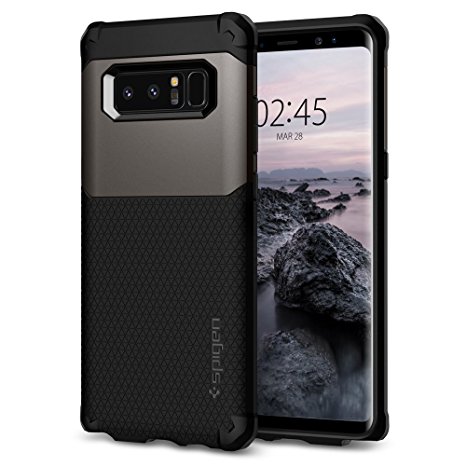 Samsung Galaxy Note 8 Case, Spigen® [Hybrid Armor] Galaxy Note 8 Case with Air Cushion Technology and Hybrid Drop Protection for Galaxy Note 8 (2017) - Gunmetal - 587CS22076