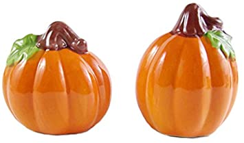 Fall Harvest Salt and Pepper Shaker Set (Pumpkin) by Home Collection