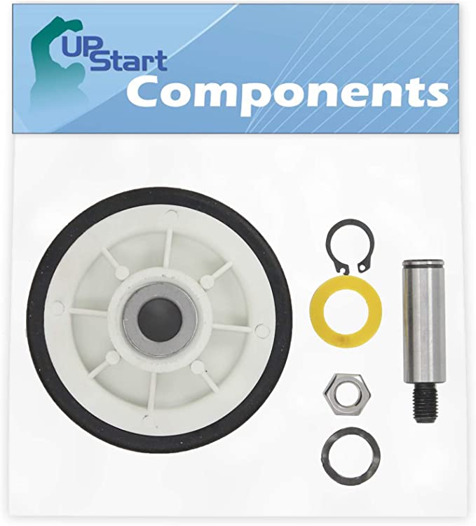 12001541 Drum Support Roller Kit Replacement for Maytag LDE8706ACE Dryer - Compatible with 303373 Dryer Drum Roller Wheel - UpStart Components Brand