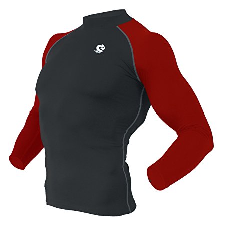 COOVY Sports Rash guard Swim Shirt Skin Base Layer Heat Long Sleeve UPF 50