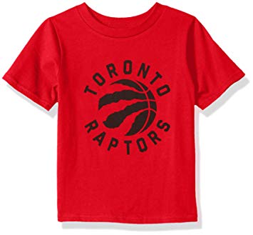 NBA by Outerstuff NBA Toddler Toronto Raptors Primary Logo Short Sleeve Basic Tee, Red, 3T