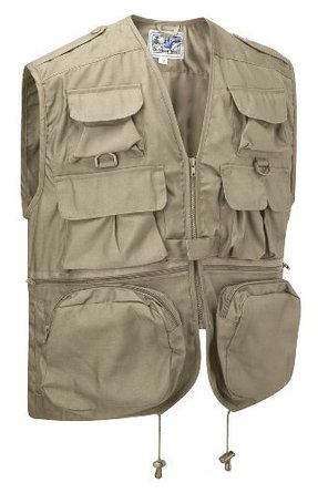 Multi-Pocket Utility Vest Waistcoat Gilet