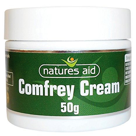 Natures Aid Comfrey Cream, 50 g (Knitbone, Natural Rubbing Cream, with Added Allantoin, Suitable for Vegetarians, Made in the UK)