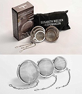 Tea Strainer Infusers For Herbal and Loose Leaf Teas | Stainless Steel Very Fine Mesh Balls| Set of 3 Sizes Warranted For 1 Year
