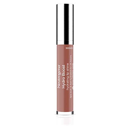Neutrogena Hydro Boost Hydrating Lip Shine, 27 Almond Nude Color, 0.10 oz