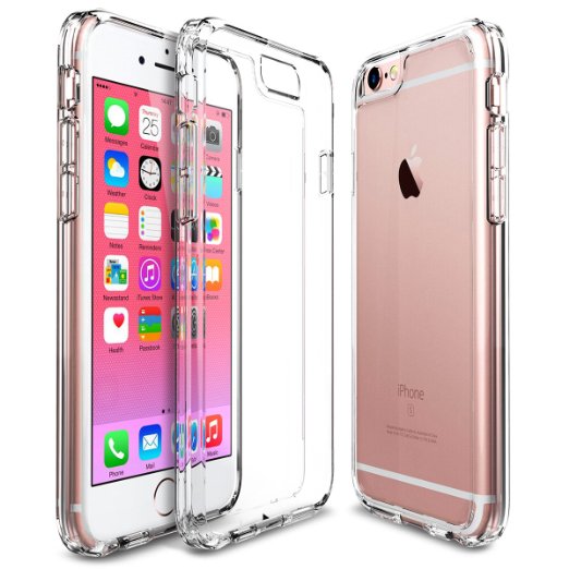 iPhone 6 Case ULAK CLEAR SLIM iPhone 6s Case Soft Silicone Gel TPU  PC Shock-Absorbing Scratch Proof Bumper Case Cover for Apple iPhone 6 6S 47 Inch