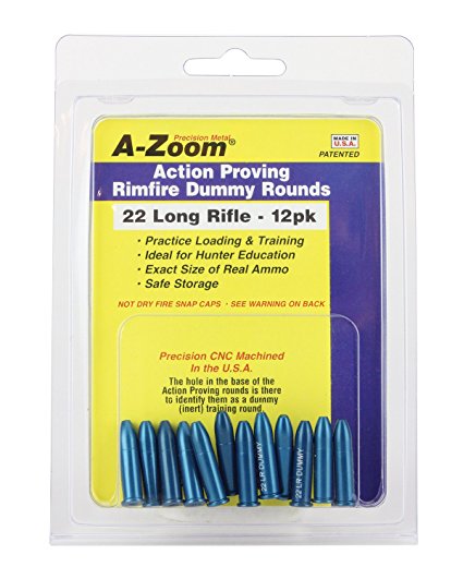 A-Zoom 22 LR Action Proving Dummy Rounds (Per 12)