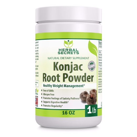 Herbal Secrets Konjac Root Powder 16 Oz