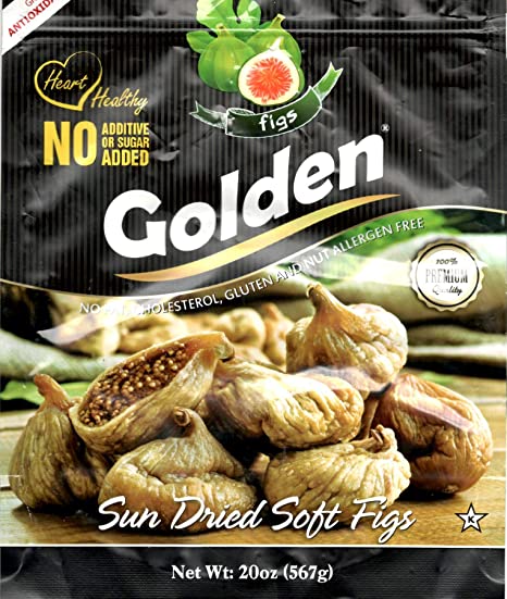 Turkish Sun Dried Soft Figs in a Resealable Bag, 20OZ total