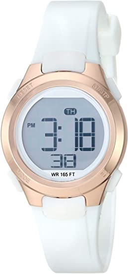 Amazon Essentials Women's Digital Chronograph Resin Strap Watch