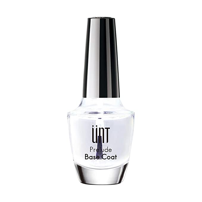 UNT Prelude Base Coat, 10 Free Fast Dry Self-Leveling Stain-Free Nail Polish Lacquer Treatment, 15 ml