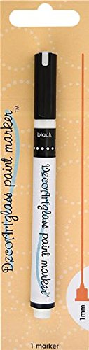 DecoArt Glass Paint Marker, Black