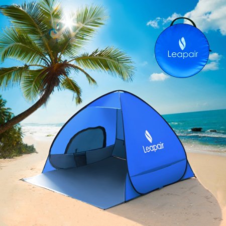 Leapair Sun Shelter Tent Instant Easy Pop Up Beach Umbrella Sport Automatic Instant Portable Outdoors Quick Beach Fishing Kids Tents