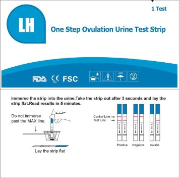 Accumed One Step Ovulation LH Test Strips Fertility Kit 25 Count - Expire 92016