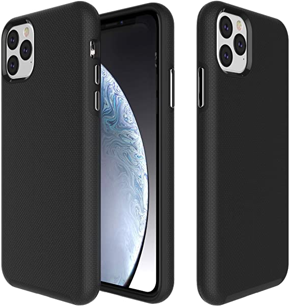Bear Motion for iPhone 11 - Shockproof TPU/PC Fusion Cover Case for Apple iPhone 11 (Black, iPhone 11)