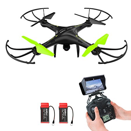 Drone with HD Camera, Potensic® U42W Wireless FPV 2.4Ghz RC Quadcopter Drone RTF Altitude Hold UFO with Newest Hover and 3D Flips Function, WiFi HD Camera