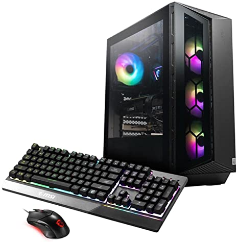 MSI Aegis RS Gaming Desktop PC, Intel Core i7-12700KF, GeForce RTX 3060 Ti, 16GB Memory (Dual-CHL), 1TB NVMe SSD, WiFi 6E, Liquid Cooling, USB Type-C, Win11 Home, Keyboard and Mouse (12TG-285US)