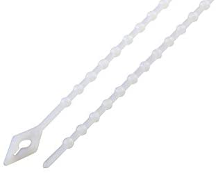 South Main Hardware 888068 6-in Beaded, 100-Pack, 18-lb, Natural, Speciality Cable Tie, 6", 100 Piece