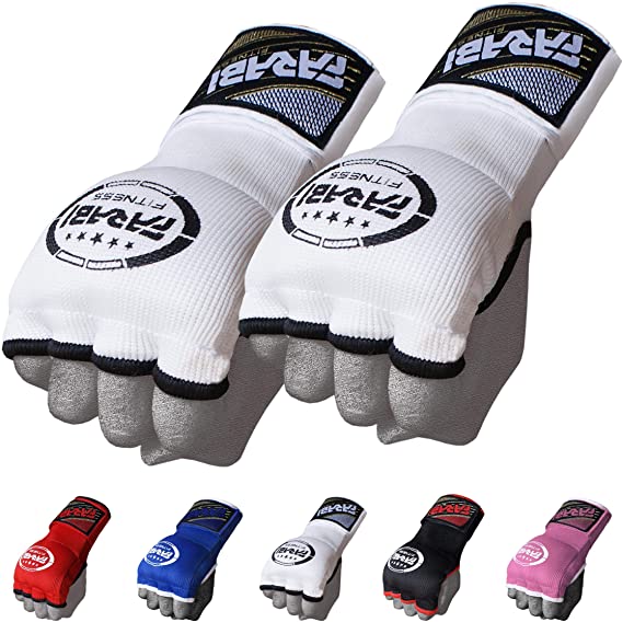 Farabi Kids Junior Inner Hand Wraps Gloves Easy Gel Padded Boxing Easy Gloves Pair