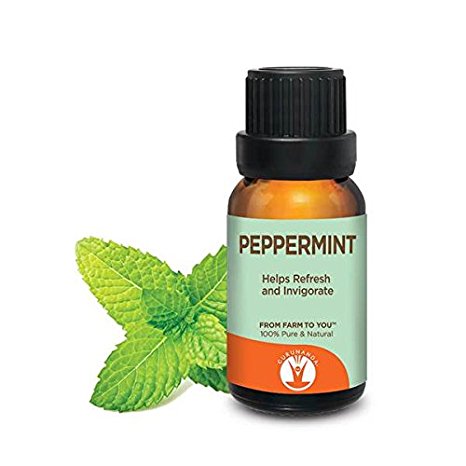 GuruNanda Peppermint Essential Oil - Aromatherapy - GCMS Tested & Verified 100% Pure Essential Oils - Undiluted - Therapeutic Grade -  15 ml