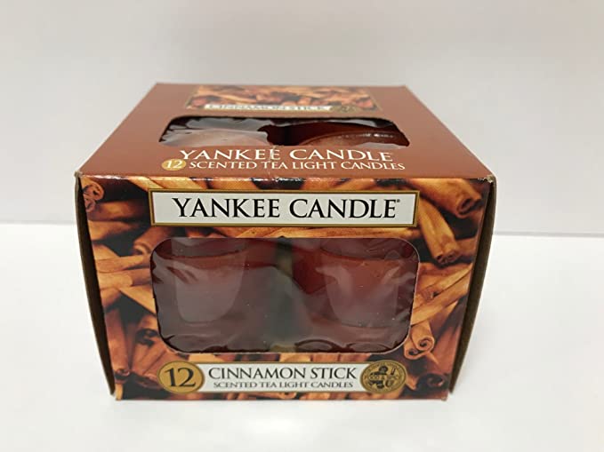 Yankee Candle Cinnamon Stick Tea Light Candles, Food & Spice Scent