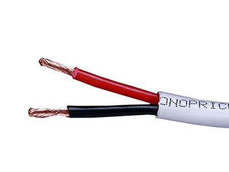 Monoprice 50ft 12AWG CL2 Rated 2-Conductor Loud Speaker Cable (For In-Wall Installation)