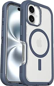 OtterBox iPhone 16 Defender Series XT Clear Case - Baby Blue Clear