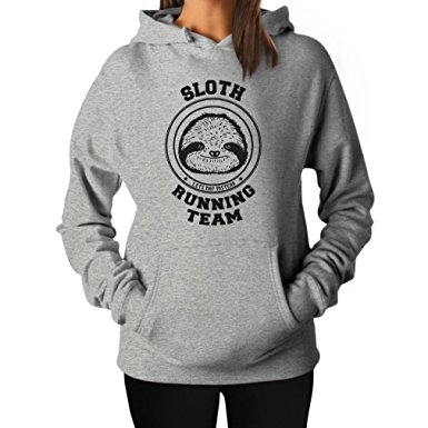 TeeStars Women's - Sloth Running Team Hoodie