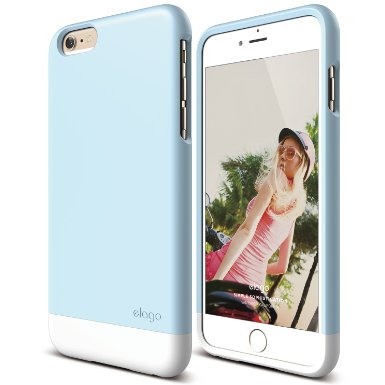 iPhone 6 Plus Case, elago® [Glide Limited-Edition][Cotton Candy Blue / White] - [Mix and Match][Premium Armor][True Fit] - for iPhone 6 Plus Only