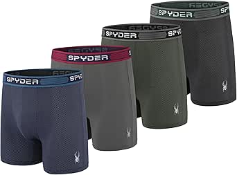 Spyder Performance Mesh Mens Boxer Briefs Sports Underwear For Men