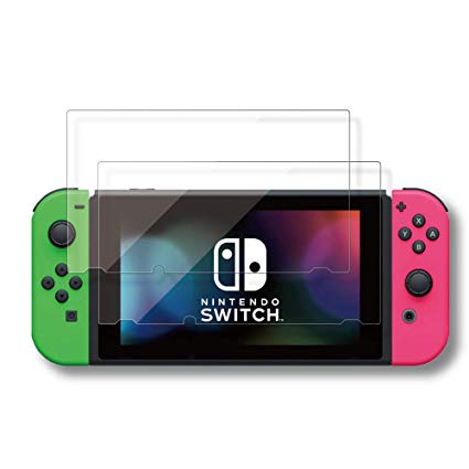 BELLEMOND® Switch Screen Protector (2-Pack) - Premium Japanese-made Clear Glass compatible for Nintendo Switch 2017 ~ [Ultra Thin 0.3mm, HD Clarity, Bubble-Free, Scratch-Resistant, Easy-Install]