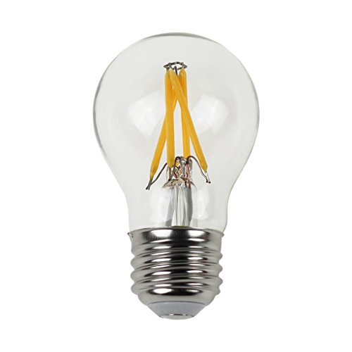 LIGHTSTORY A15 3W LED Filament Bulb 40W Equivalent E26 Base 2700K Non-dimmable