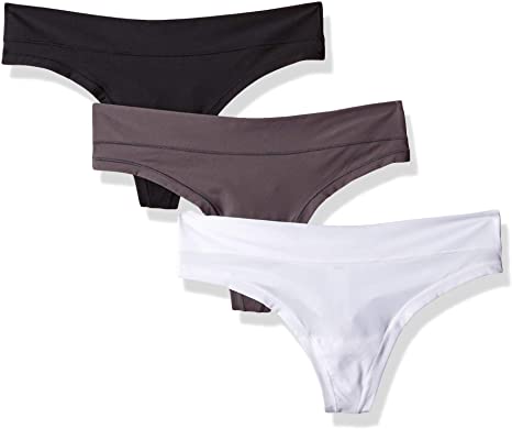 Amazon Brand - Mae Women's 3 Pack Perfect Fit Thong Underwear