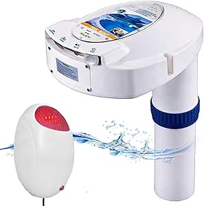 IC ICLOVER Pool Alarm with Remote Receiver, Immersion Drown Monitor System, Poolside Alarms for Inground & Above Ground Pools, Wireless Swimming Pool Water Motion Sensor Kids Toddler Pets Safety Guard