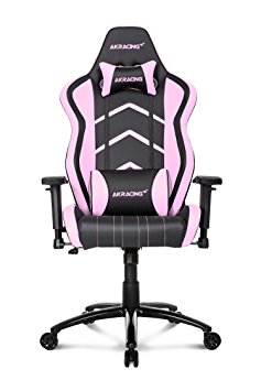 AKRacing Player Super-Premium Gaming Chair with High Backrest, Recliner, Swivel, Tilt, Rocker and Seat Height Adjustment Mechanisms with 5/10 warranty Pink