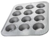 USA Pan Bakeware Aluminized Steel 12 Cup CupcakeMuffin Pan