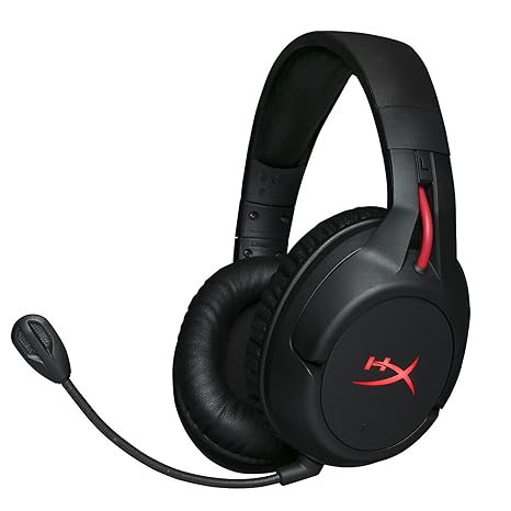 HyperX Cloud Flight-Wireless Gaming Headset for Pc/Ps4,Up to 30-Hour Battery,Memory Foam Ear Cushions&Premium Leatherette,Noise-Cancelling Microphone with Led Mic Mute. (4P5L4Aa#Abl),Over Ear,Black