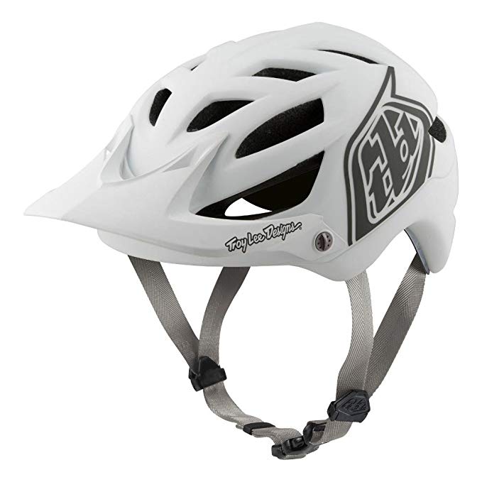 Troy Lee Designs Adult | All Mountain | Mountain Bike | A1 Classic Helmet with MIPS (Medium/Large, White)