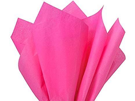 Hot Pink Tissue Paper 15 Inch X 20 Inch - 100 Sheet Pack