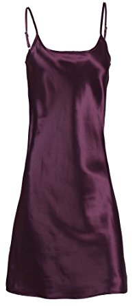 Verabella Women's Elegant Nightshirts Satin Sleepwear Chemise Slip