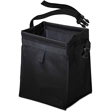 EcoNour Car Trash Bag Waste Bin - Leak-Proof Garbage Can for Multipurpose Litter Basket with Back Seat Holder