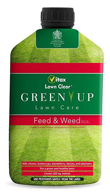 Vitax 1L Green Up Liquid Lawn Feed and Weed