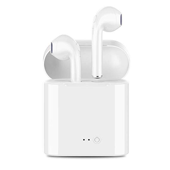 Bluetooth Headphones Wireless Earbuds Earphones in-Ear for Sport Bluetooth 5.0 Earphones Stereo Sound Noise Cancelling 2 Built-in Mic Earphones-White822