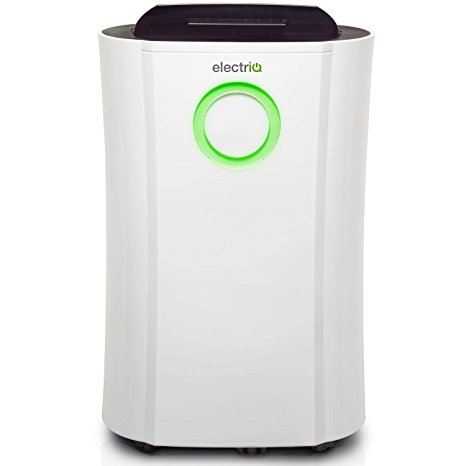 ElectriQ Portable Low Energy Dehumidifier with Humidistat, 20L, White, Ioniser 2017 WHICH Best Buy
